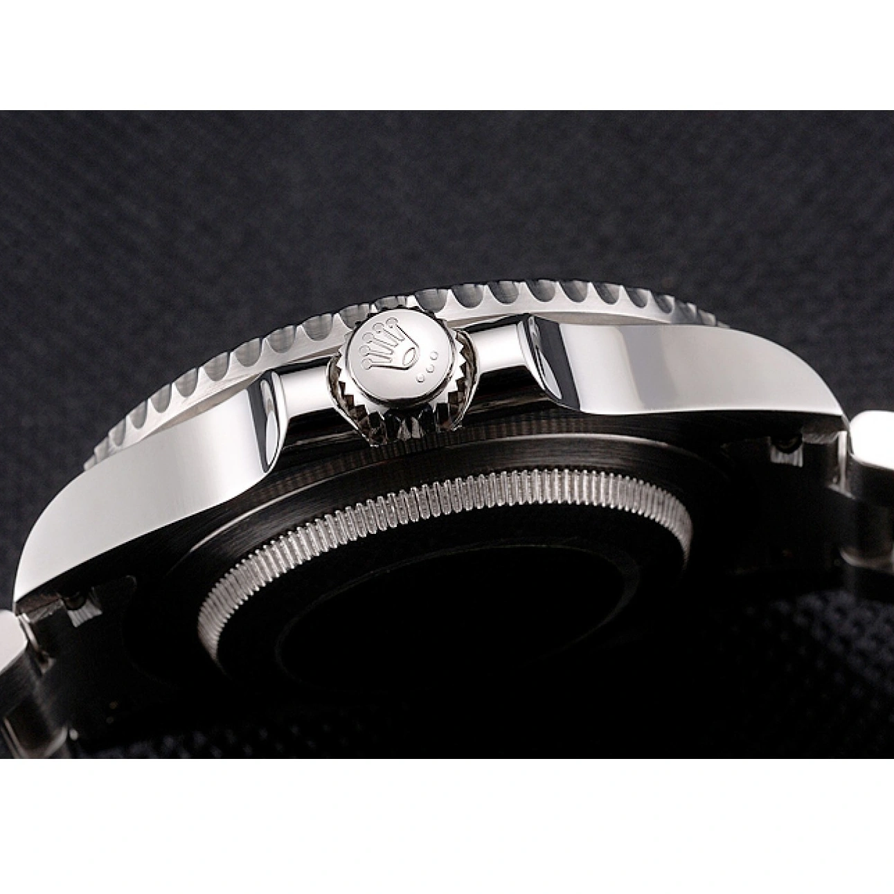 MiroTime 1026 Swiss Rolex Submariner Small Date Black Dial And Bezel Stainless Steel Case And Bracelet